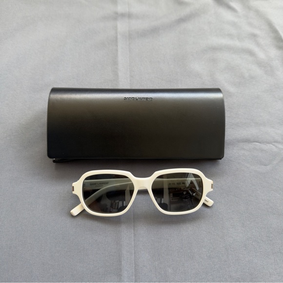 Saint Laurent White Sunglasses SL 292 - Picture 1 of 5
